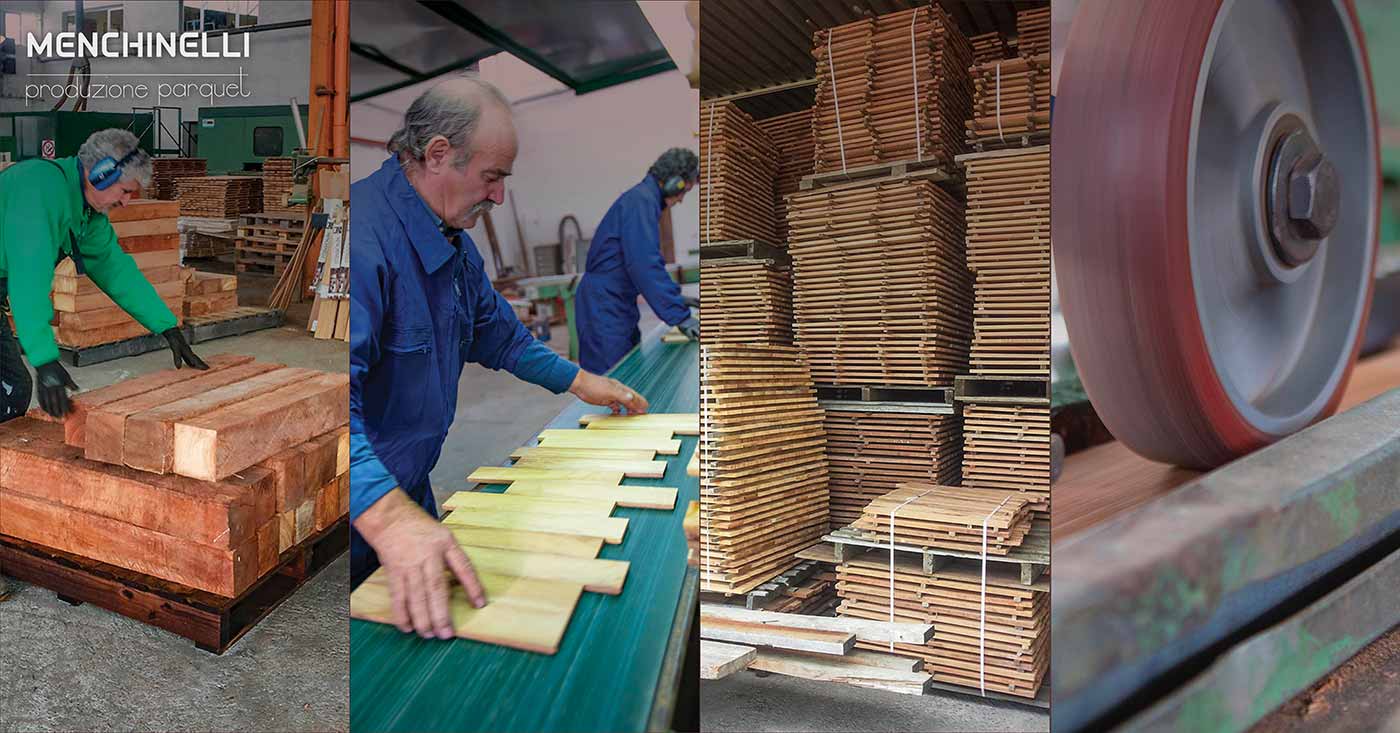 le quattro fasi della lavorazione del legno